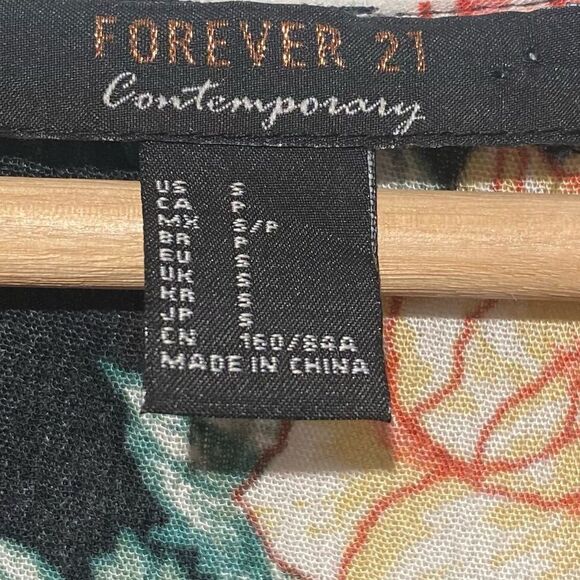 Forever 21 Black Floral Flowy Boho Maxi Sundress - Picture 7 of 7